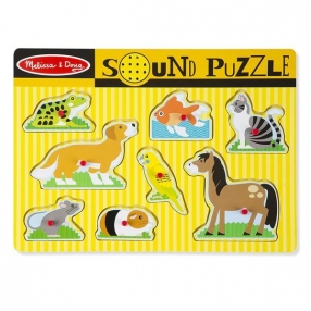 Melissa and Doug Домашни любимци- Пъзел със звуци 